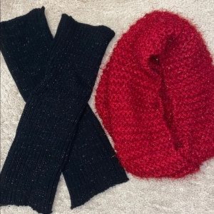 Sparkle Knit Boot Socks & Scarf
